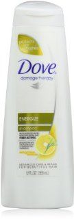 Dove Damage Therapy Energize Shampoo, 12 Ounce (Pack of 3)  Hair Shampoos  Beauty