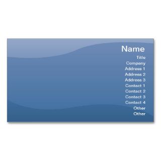 Blue Waves   Business Business Card Templates