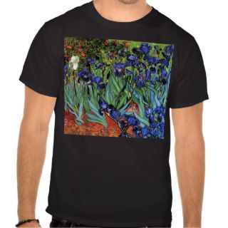 Van Gogh Irises (F608) Vintage Fine Art T Shirts