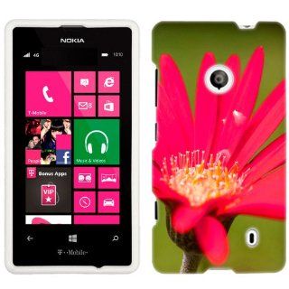 Nokia Lumia 521 Red Daisy Flowers Phone Case Cover Cell Phones & Accessories
