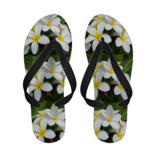 Hawaii Plumeria Flowers Sandals