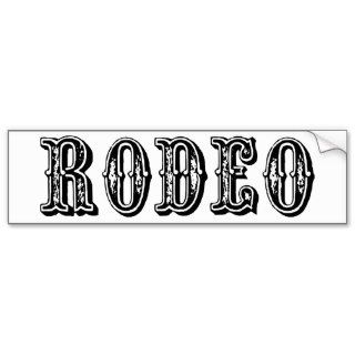 Rodeo Bumper Stickers