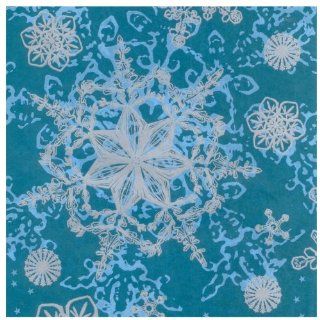 Decopatch paper 521   snow flakes (dark turquoise   light blue  silver)  Art Paper Tissue 