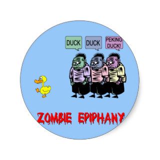 Funny zombie sticker