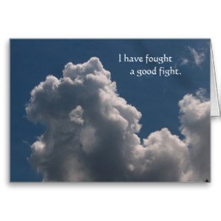 The Fighter  Fought the Good Fight Greeting Card