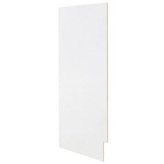 Hampton Bay 12x30x.25 in. Kitchen Cabinet Flush Fit Panels in Satin White (2 Pack) KAS1230 SW