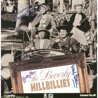BEVERLY HILLBILLIES TV CAST   LASER MEDIA COVER SIGNED CO SIGNED BY MAX BAER JR., DONNA DOUGLAS, BUDDY EBSEN DONNA DOUGLAS, BUDDY EBSEN, MAX BAER JR. Entertainment Collectibles