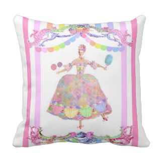 Bella Bonbon ~ Marie Antoinette Throw Pillow