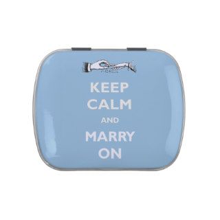 Keep Calm Marry On Candy Tin