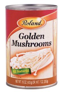 Roland Golden Mushrooms, 15 Ounce Cans (Pack of 24)  Mushrooms And Truffles  Grocery & Gourmet Food