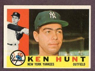 1960 Topps #522 Ken Hunt Yankees EX MT 196368 Kit Young Cards Sports Collectibles