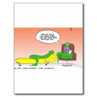 Rattlesnake in Therapy Funny Gifts & Collectibles Postcard