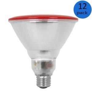 Feit Electric 100W Equivalent Red PAR38 CFL Flood Light Bulb (12 Pack) BPESL23PAR38T/R/12
