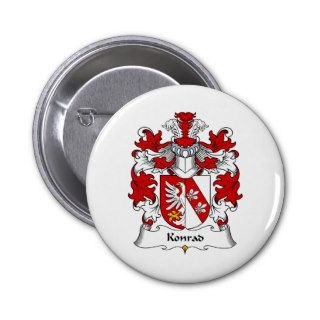 Konrad Family Crest Button