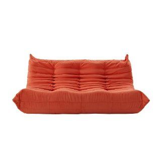 LexMod Waverunner Modular Sectional Sofa in Orange   Low Sofa