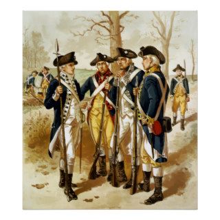 Infantry Of The Revolutionary War Poster