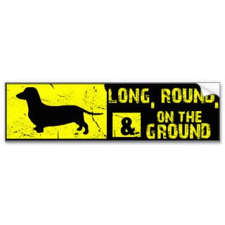 Dachshund Funny Wiener Dog Bumper Sticker  