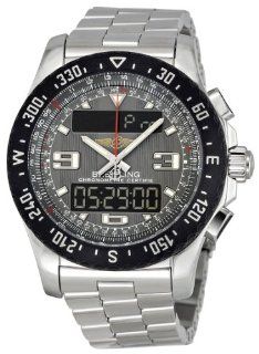 Breitling Men's A7836438 F539SS Airwolf Raven Gray Analog and Digital Dial Watch Watches