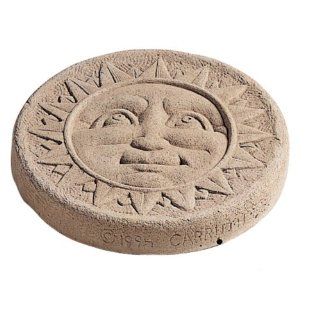 Sunface Stepping Stone  Outdoor Decorative Stones  Patio, Lawn & Garden