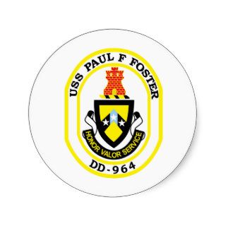 DD 964 USS PAUL F FOSTER Destroyer Ship Military P Stickers