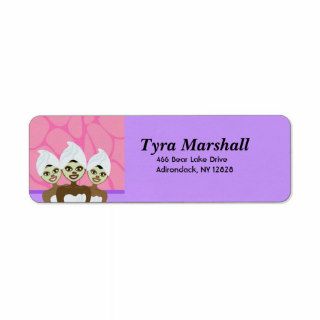 SPA PARTY PRINTABLE ADDRESS LABELS