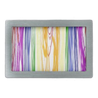 Melting Rainbow Art Design Belt Buckle