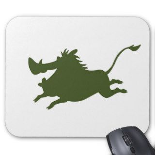 Lion King's Pumbaa Silhouette Disney Mouse Pads