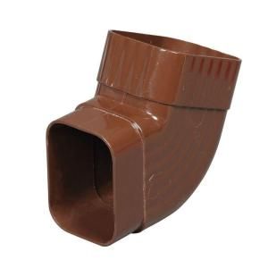 Amerimax Home Products 2 in. x 3 in. Brown Vinyl B Elbow M1628