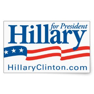 Hillary for President 2016 Rectangle Sticker
