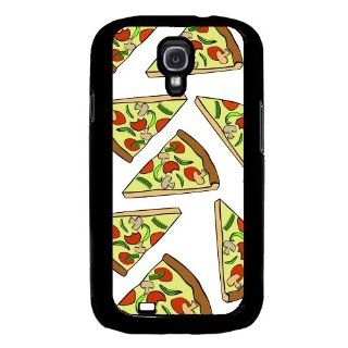White Pizza Pattern Cute Hipster Samsung Galaxy S4 I9500 Case Fits Samsung Galaxy S4 I9500 Cell Phones & Accessories