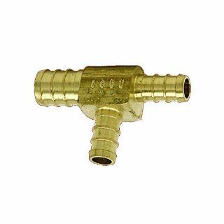 Watts PEX LFP 541 Barb Tee 1/2 Inch x 3/8 Inch x 3/8 Inch Low Lead, Brass   Pipe Fittings  