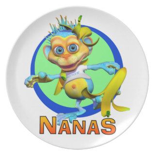 Fun Plate with Nanas the Monkey