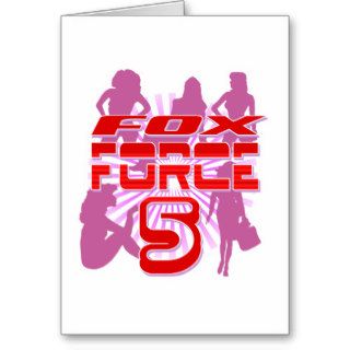 Fox Force Five Logo T Shirt Cards