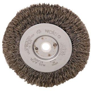 4" dia. x 1/2" wide, .0118" dia. Wire, 1/2 3/8" Arbor Hole, Weiler Crimped Wire Wheel Brush (1 Each) Industrial Abrasive Products