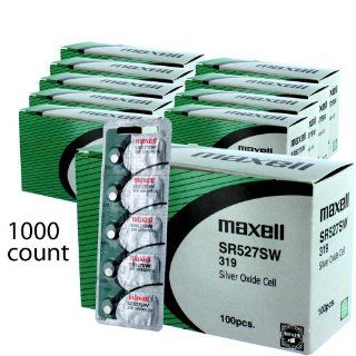 1000 pc Maxell SR527SW SR64 319 SR527 Silver Oxide Watch Battery Watches