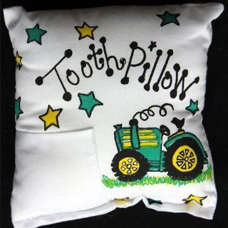 Tractor Themed Kids Tooth Fairy Pillow   Childrens Pillows