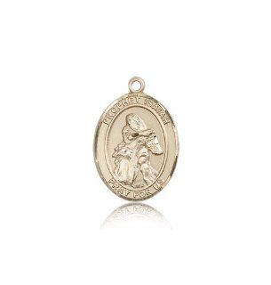 JewelsObsession's 14K Gold St. Isaiah Medal Pendants Jewelry