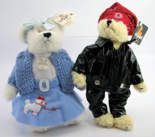 '50s Style Poodle Skirt Girl and Greaser Plush Teddy Bear Friends Toys & Games