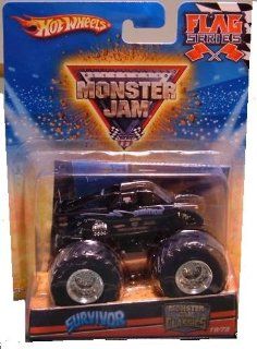 Hot Wheels Monster Jam "Monster Jam Classics" 2010 SURVIVOR   Flag Series #19/75 164 Scale Collectible Truck Toys & Games