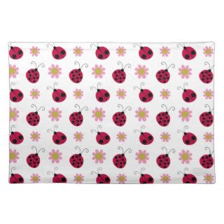 Ladybugs and Flowers Place Mat