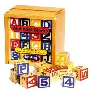 Toy / Game Amazing Schylling Alphabet Block Wooden Box with An Easy Sliding Lid To Encourage Your Kids Toys & Games