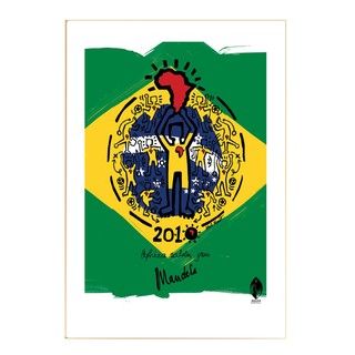 Athol Moult 'Brazil' Nelson Mandela Numbered Bookplate Print Prints