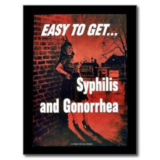 Syphilis And Gonorrhea Postcards