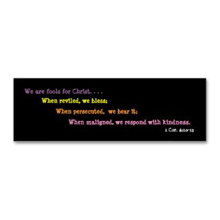Jesters For Christ Bookmark (2 sided) Business Cards