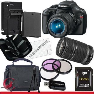 Canon EOS Rebel T3 Digital Camera and 18 55mm & 55 250 IS II Lens Kit Package 2  Digital Slr Camera Bundles  Camera & Photo