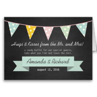 Chalkboard Wedding Dessert Buffet Cards