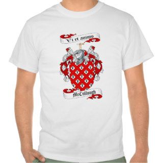 Mccullough Family Crest   Mccullough Coat of Arms Tshirt