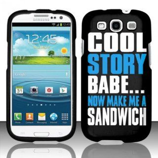 For Samsung Galaxy S3 III i9300   Rubberized Design Cover   Cool Story Babe Cell Phones & Accessories