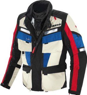 Spidi Sport S.R.L. Marathon H2Out Jacket , Size Md, Gender Mens/Unisex, Distinct Name Black/Red/Blue, Primary Color Blue, Apparel Material Textile D115 529 M Automotive