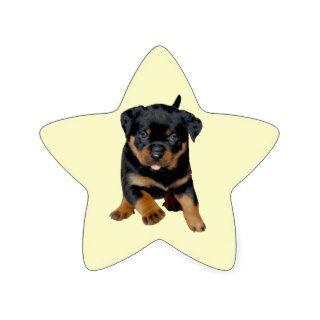 Rottweiler Puppy Running With Tongue Out Sticker